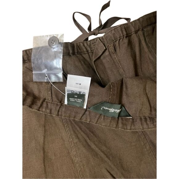 Eddie Bauer brown linen straight pencil  skirt M - Picture 3 of 8